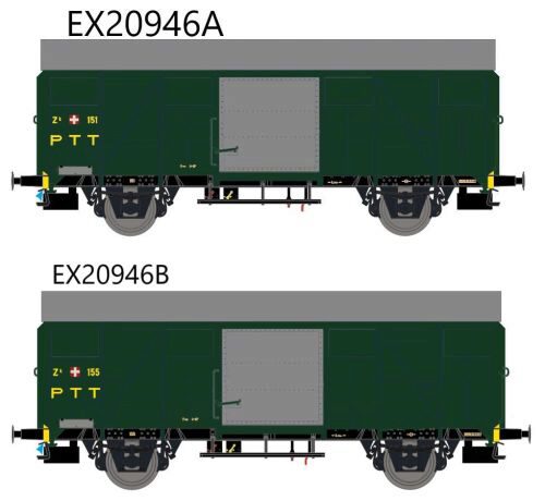 Exact-Train 20946 PTT Zk 2-er Set 151 & 155 SonderserieEp III